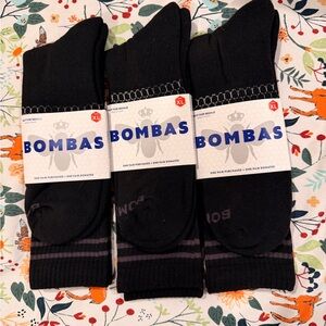 Bombas Men's Black Athletic Socks - XL